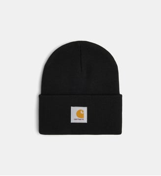 Bonnet maille patch signature logo - Carhartt WIP - Noir