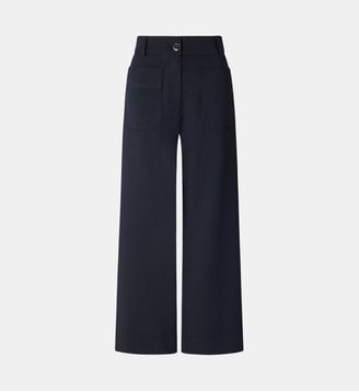 Pantalon large uni Hudkin - Sessùn - Bleu marine
