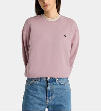 Sweat Nelson droit coton molleton - Carhartt WIP - Rose