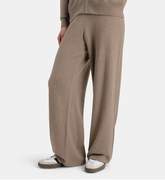 Pantalon large Zalcov cachemire - Galeries Lafayette - Taupe