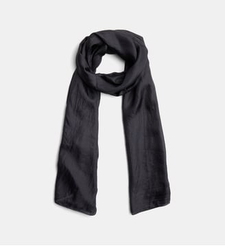 Foulard Hugo D soie - Galeries Lafayette - Noir