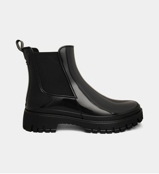 Boots Chelsea de pluie Peachy 02 vegan - Lemon Jelly - Noir