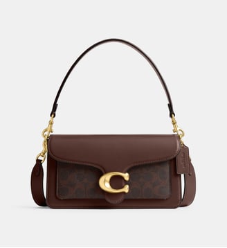 Sac à main Tabby Signature en toile monogrammée - Coach - Marron foncé