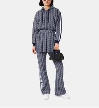 Pantalon de jogging évasé monogrammé - Lacoste - Multi bleu