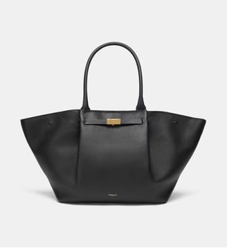 Sac cabas New York cuir grainé - Demellier - Noir