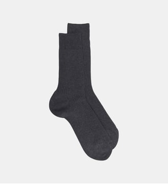 Chaussettes Pureté en fil d'Écosse - Doré Doré - Gris chiné