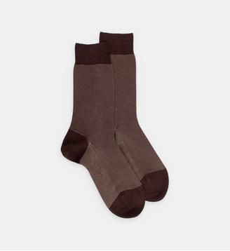 Chaussettes classiques en coton mélangé - Doré Doré - Beige et marron