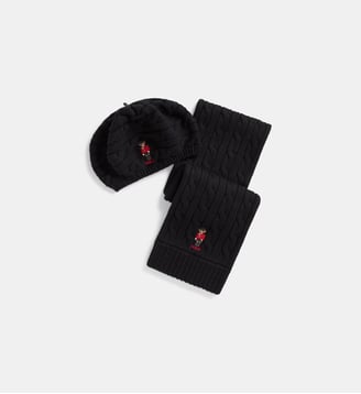 Casquette logo Pony brodé coton - Polo Ralph Lauren - Noir