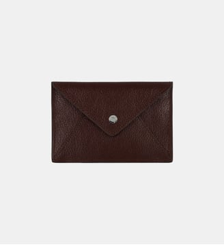 Portefeuille enveloppe Archive Buni cuir - Mac Douglas - Chocolat