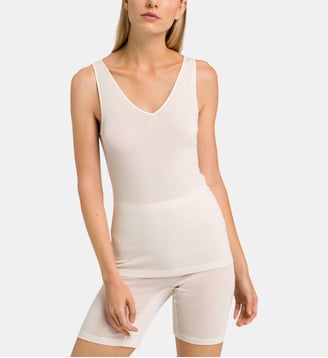 Top laine et soie - Hanro - Beige clair