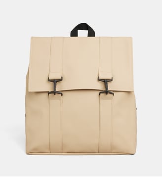 Sac à dos à fermeture mousquetons unisexe - Rains - Beige