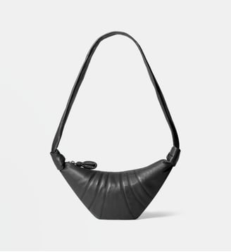 Sac à main Croissant Small en cuir - Lemaire - Bleu brut