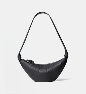 Sac à main Medium Croissant en cuir - Lemaire - Bleu brut