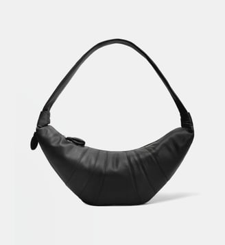 Sac à main Croissant Large en cuir - Lemaire - Bleu brut
