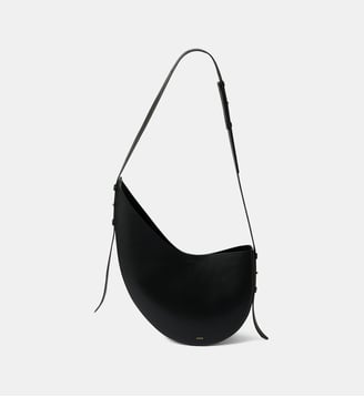 Sac à main Winona asymétrique cuir lisse - Soeur - Noir