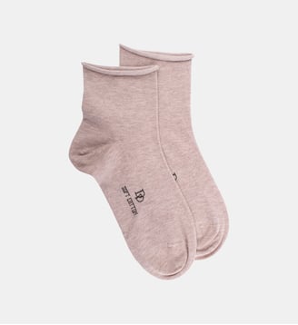 Socquettes en coton mélangé - Doré Doré - Beige