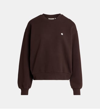 Sweat droit W' Casey coton stretch - Carhartt WIP - Marron chocolat