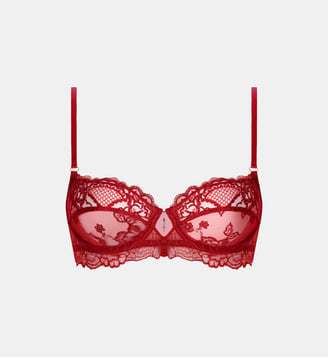 Soutien-gorge corbeille Sublime dentelle - Lise Charmel - Rouge foncé
