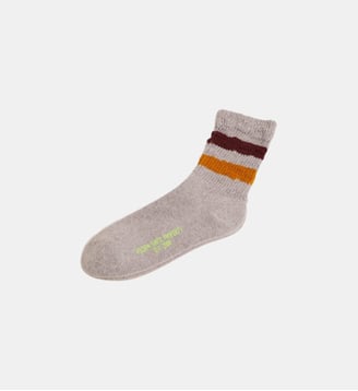 Chaussettes classiques en coton mélangé - Golden Goose - Gris et orange