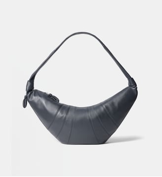 Sac à main Croissant Large en cuir - Lemaire - Gris bleu