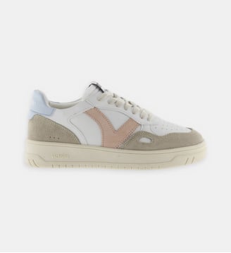 Baskets basses Seul - Victoria - Blanc et beige