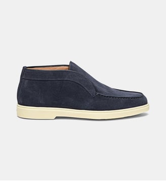 Bottines Desert en daim - Santoni - Marine