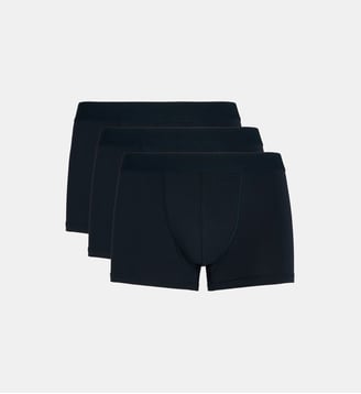 Lot de 3 boxers Doxer jersey coton bio stretch - Galeries Lafayette - Bleu marine