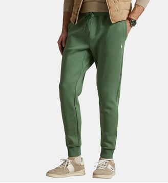 Pantalon de jogging droit en coton mélangé - Polo Ralph Lauren - Vert acide