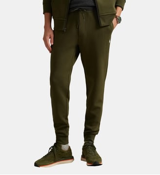 Pantalon de jogging droit en coton mélangé - Polo Ralph Lauren - Olive
