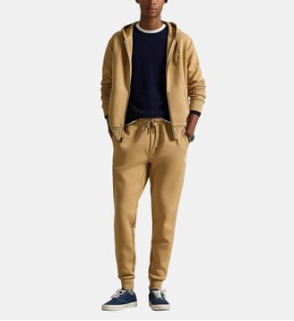 Pantalon de jogging droit en coton mélangé - Polo Ralph Lauren - Camel doré