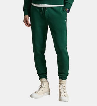 Pantalon de jogging droit en coton mélangé - Polo Ralph Lauren - Vert forêt