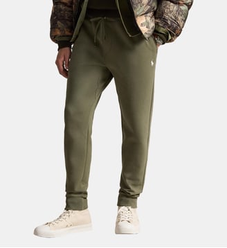 Pantalon de jogging droit en coton mélangé - Polo Ralph Lauren - Olive d'été