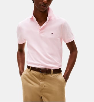 Polo slim 1985 en coton piqué - Tommy Hilfiger - Rose dragée