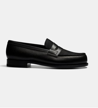 Mocassins 180 en cuir grainé et nubuck - J.M. WESTON - Noir 2