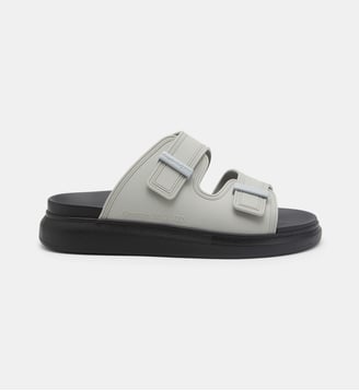 Sandales plates Hybrid double boucle - McQueen - Gris