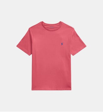 T-shirt droit en coton - Polo Ralph Lauren - Rouge délavé