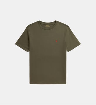 T-shirt droit en coton - Polo Ralph Lauren - Olive d'été