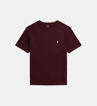 T-shirt droit en coton - Polo Ralph Lauren - Bordeaux red