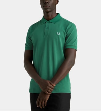 Polo slim logo coton piqué - Fred Perry - Vert alpin