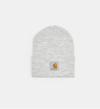 Bonnet maille patch signature logo - Carhartt WIP - Gris poudre
