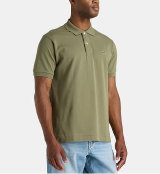 Polo droit coton piqué L.12.12 - Lacoste - Kaki