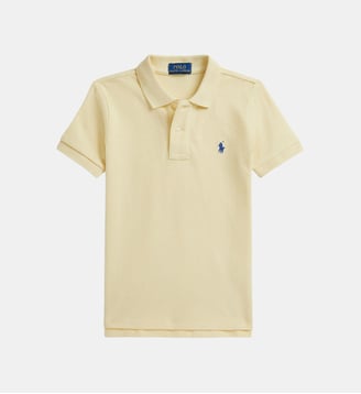 Polo droit en coton piqué mixte - Polo Ralph Lauren - Jaune pale