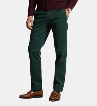 Pantalon chino slim Bedford coton stretch - Polo Ralph Lauren - Vert forêt