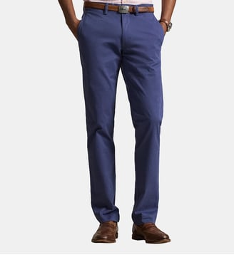 Pantalon chino slim Bedford coton stretch - Polo Ralph Lauren - Bleu clair