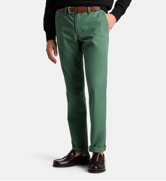 Pantalon chino slim Bedford coton stretch - Polo Ralph Lauren - Vert sapin