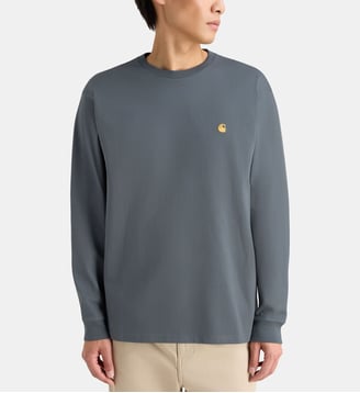 T-shirt loose Chase droit coton - Carhartt WIP - Bleu grisé