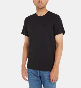 T-shirt slim en coton - Tommy Hilfiger - Noir