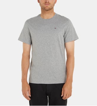 T-shirt slim en coton - Tommy Hilfiger - Gris