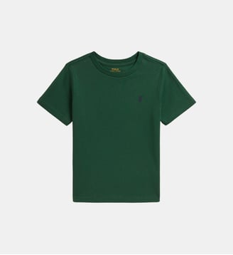 T-shirt droit jersey de coton - Polo Ralph Lauren - Vert forêt