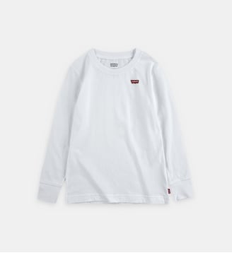 T-shirt manches longues logo coton - Levi's Kids - Blanc
